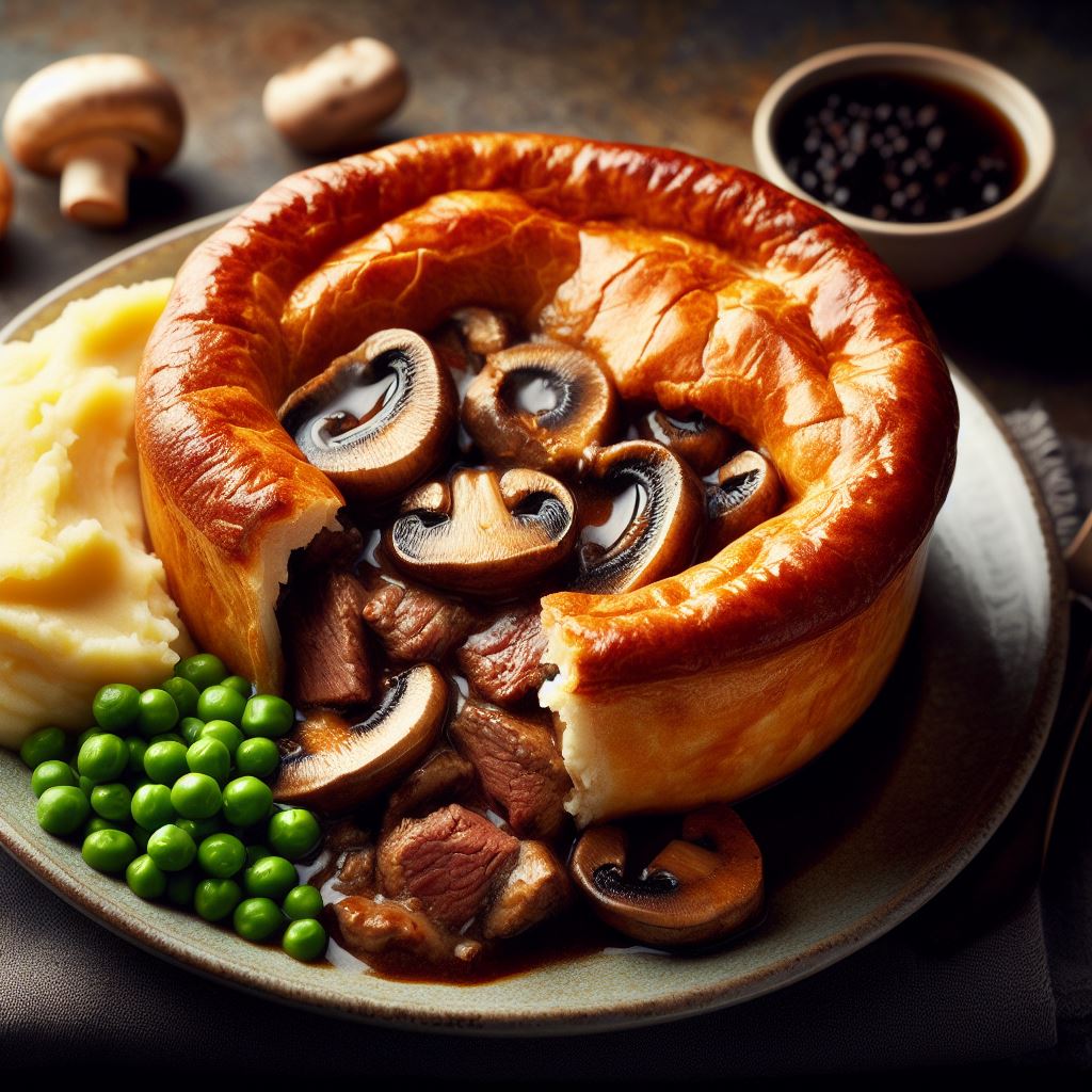 Steak and Ale Pie with Mushrooms