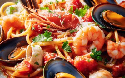 Delicious Seafood Linguine