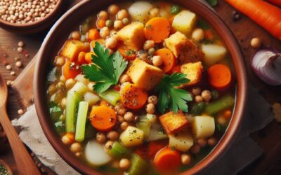 Winter vegetable and Lentil soup